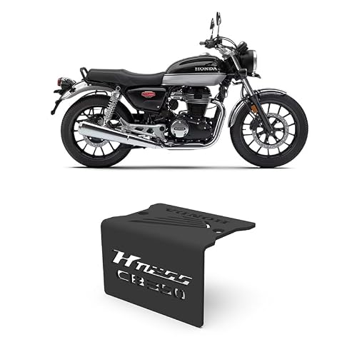 KONNEN Front Resevoir Guard Compatible with Honda H’Ness CB350 (Black) (Pack of 1)