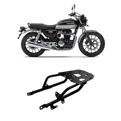 KONNEN Luggage Carrier | Top Rack | Luggage Rack Compatible with Honda H'ness CB350 (Heavy) (Black) (Pack of 1)