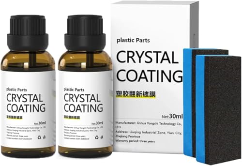 KROYWEN Crystal Coating for Car (30ml): Ceramic Coating, Hydrophobic Finish Spray, Advanced UV Technology, Extreme Gloss, and Easy DIY Application for Car & Bike, Home (Pack Of 2)