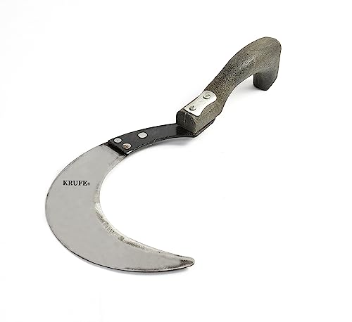 KRUFE Heavy-Duty Grass Cutting Curved Saw with Ergonomic Plastic Handle | Sharp Stainless Steel Blade for Effortless Tree Pruning, Branch Cutting & Landscaping | Durable & Rust-Resistant Gardening