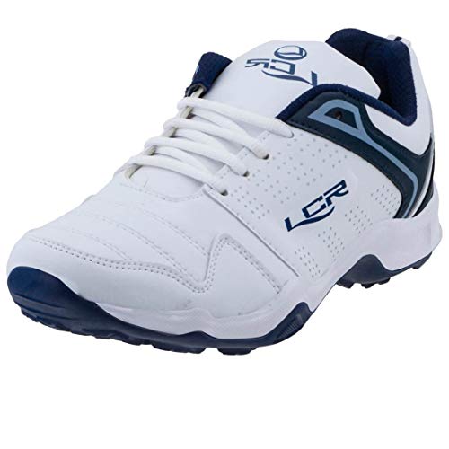 Lancer Mens INDUS-251 White Navy Running Shoe - 10 UK (INDUS-251WHT-NBL-44)