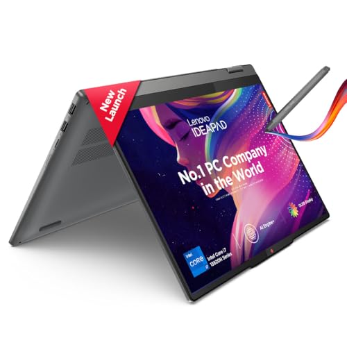 Lenovo IdeaPad 5 2-in-1 Convertible Laptop, Intel Core i7-13620H, 13th Gen, 16GB RAM, 512GB SSD, WUXGA OLED 400Nit, 14