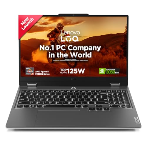 Lenovo LOQ, AMD Ryzen 5 7235HS, RTX 3050-6GB, 12GB RAM, 512GB SSD, FHD, 15.6