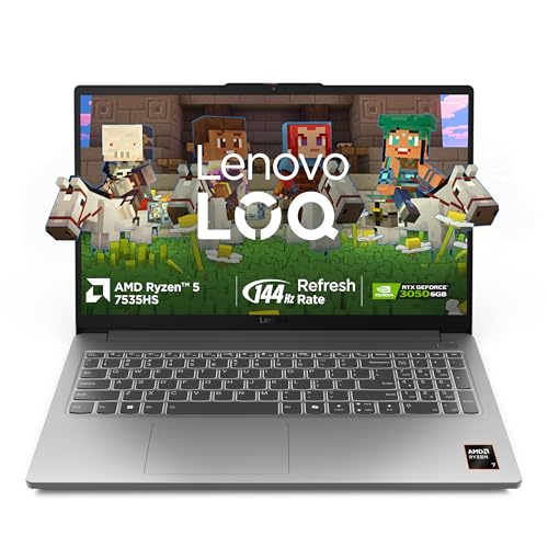 Lenovo LOQ Essential AMD Ryzen 5 7535HS | NVIDIA RTX 3050 6GB (16GB RAM/512GB SSD/144Hz Refresh Rate/15.6