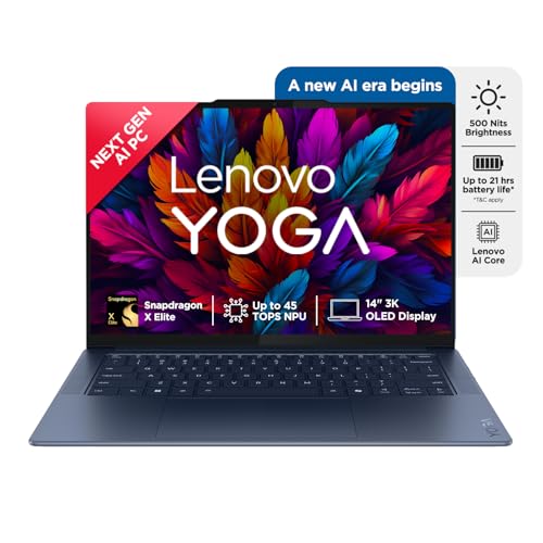 Lenovo Yoga Slim 7 Snapdragon X Elite X1E Built in-AI with Copilot+ 14