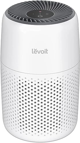 LEVOIT Core Mini Air Purifier for Coverage Area 183 Sq Ft, Ultra Efficient HEPA Filter, Remove 99.97% Dust, Smoke, & Pollen, With Fragrance Sponge, 3 Speed for Better Sleep, (2 Years Warranty)