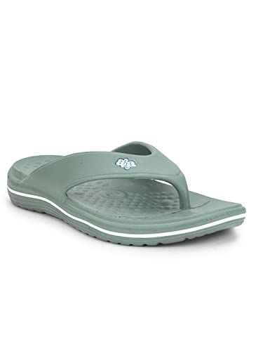 Liberty A-HA BEACHTIME Casual Slipper for Men with EVA Sole | Durable & Lightweight | Stylish Flip-Flop | Cushioned Footbed | Comfortable Fit for Every Occasion (Green - 11 UK)