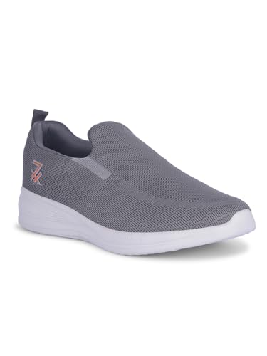 Liberty Leap7x NEATHER-1E Non-Lacing Walking Shoes for Men with EVA Sole| Suitable for Jogging, Workout, Gym & Outdoor Activity |Lightweight & Comfortable Footbed | Sports Footwear (D.Grey - 43 EU)