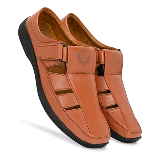 LigeroNation Ligero Men's Sandals Unique Lates Trending Fisherman | Sporty & Casual Summer Footwear | Adjustable Fit with soft cushion Padding | Closed-Toe Comfort & Durability