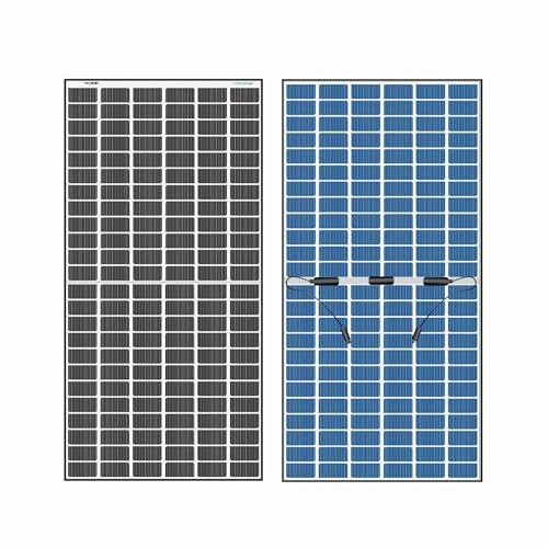 Loom Solar Panel Shark 585W TOPCon Bifacial, N-Type, Dual Glass Silver Frame Panel,144 Cells Half-Cut, IP68 Rated, BIS Certified,Household Rooftop, Non DCR, Performance Warranty 25 Years (Pack of 2)
