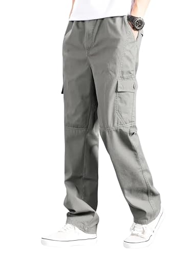 Lymio Men Cargo || Cotton Cargo Pants for Men (118-Grey-M)