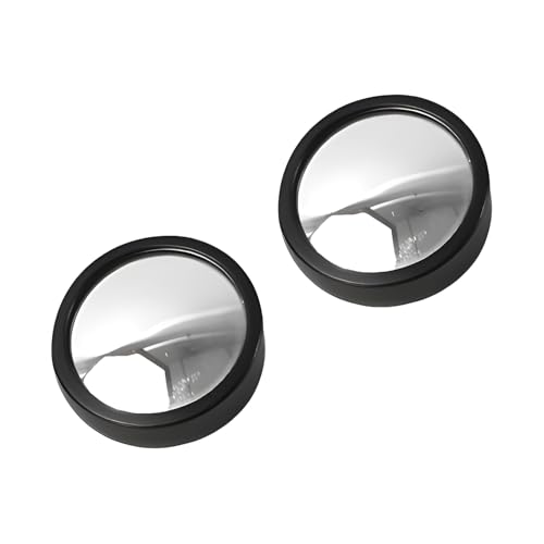 MAPPERZ 1 Pair Car Blind Spot Side Mirror Round HD Glass Blindspot Mirror Convex Rear View Mirror Car Frameless 360° Adjustable Stick-On Mini Mirror for All Cars, Bikes, Vans, Trucks Side Mirrors