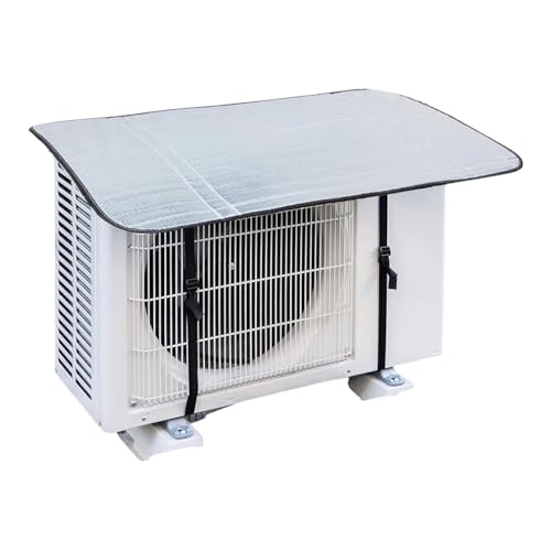 MAPPERZ AC Outdoor Aluminium Cover, 120cm×50cm, Heat Resistant, All Weather Dustproof Fan Protector Sheet for 1.5 Ton Air Conditioner, Pack of 2