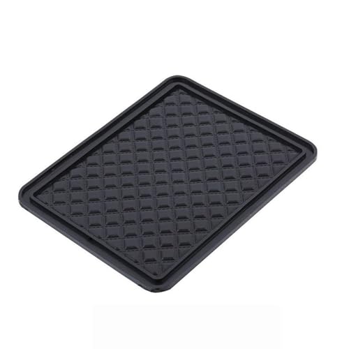 MAPPERZ Anti Skid Black Mat for Car Dashboard 18cm x 14cm, Non Slip Pad for Phone, Mobile, Keys, Documents, Washable, Heat Resistant Office, Car Multipurpose Uses (Pack of 1)