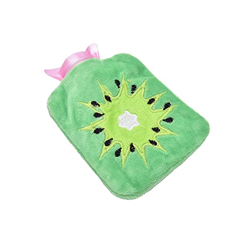 MAPPERZ Hot Water Bottle with Soft Cover - 166 gm Small Size Classic Hot Water Bag for Pain Relief, Neck and Shoulders, Feet Warmer, Menstrual Cramps, Hot and Cold Therapy - Green Pack Of 2