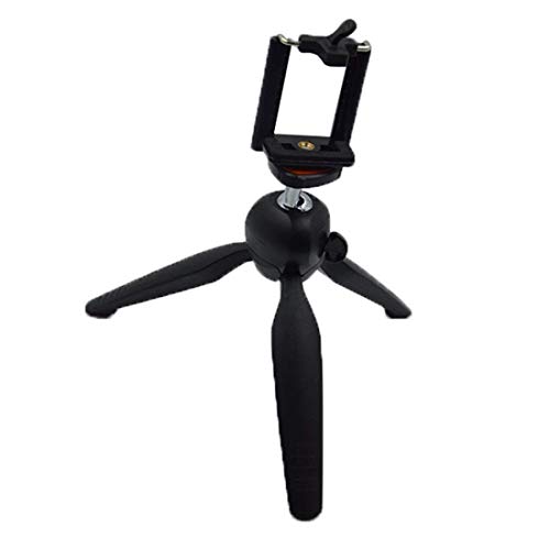 Mapperz Mini Tripod Stand for Mobile & Camera 2-in-1 Tabletop Phone Holder & Handheld Grip Stabilizer – 360° Rotatable Ball Head with Universal 1/4