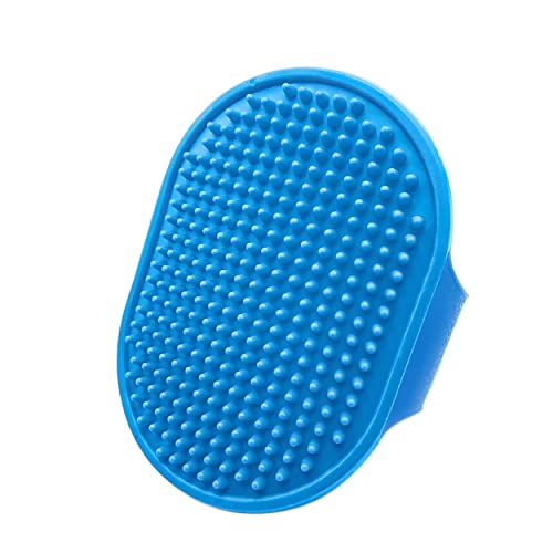 MAPPERZ Pet Grooming And Bathing Silicon Brush, Gentle Deshedding Brush Hair Remover Brush for Long and Short Hair Dogs,Cats & Horses Brushes Efficient Pets Hair Remover, Random Color, Pack Of 1
