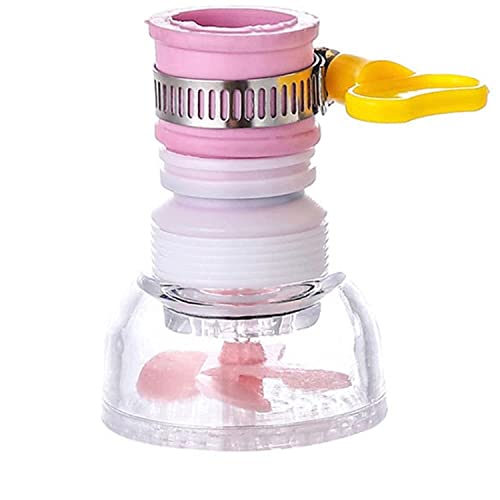 MAPPERZ Water Saving Faucet Flexible Anti Splash Movable Sink Faucet Expandable Water Tap Shower Head Rotatable Nozzle Adapter Kitchen Tap with Adjustable Clamp (Pack of 1)
