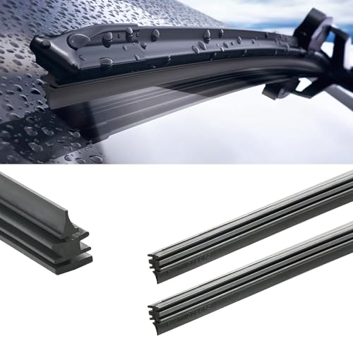 Massmot 32 Inch Windshield Wiper Refills, Pack Of 2 Automotive Replacement Windshield Wiper Blade Refill, 32 Inch Adjustable Size of the Universal Wiper Rubber Refills