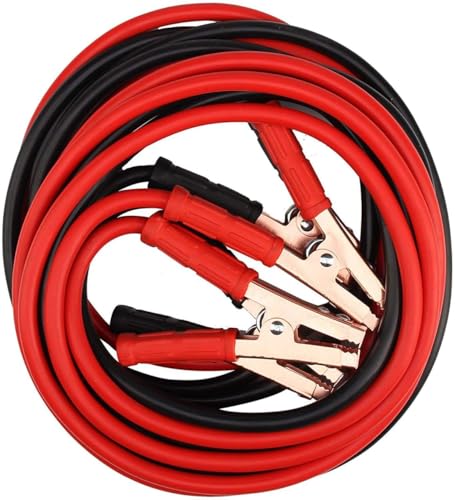 MASTANO Heavy Duty Car Jumper Cable, 7 Feet Automotive Battery Booster Cable with Copper Clamps, Emergency Jump Start Wire for Cars, SUVs, Vans & Trucks with Carry Bag (500 AMP)