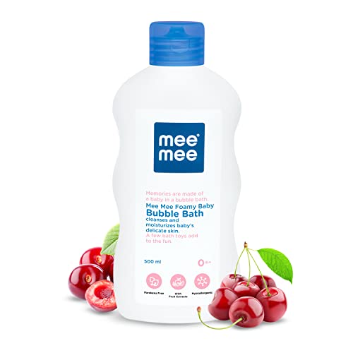 Mee Mee Body Wash 400 ml (Pack of 1) | Cherry & Fruit Extracts | Tear-Free Formula | Moisturizes and Soothes Skin | Natural Head-to-Toe Mild Bubble Bath, Dermatologically Tested