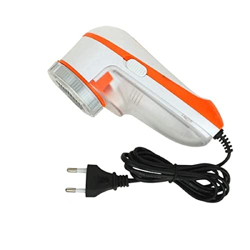 MeeTo Fabric Shaver, Portable Electric Lint Remover, Remove Pills Balls Bobbles from Fabric Clothes, Furniture Shaver, Sweater Pill Defuzzer, Carpet, Curtain, AC220V Plug & Play, Brush Included