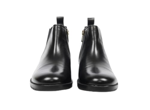 Men’s Black Leather Chelsea Boots with Zipper – Stylish Ankle Boot for Casual & Formal Wear (UK Footwear Size System, Adult, Men, Numeric, Narrow, 9)