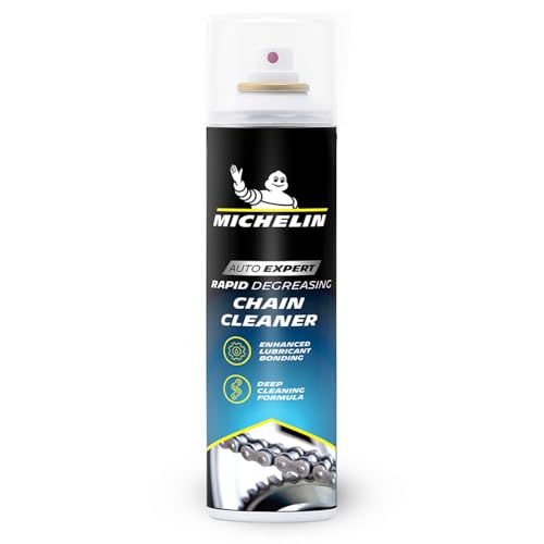 MICHELIN Bike Chain Cleaner Spray 400ml | Powerful Degreaser for Motorbike & Bicycle Chains | Easily Removes Grease, Dirt & Grime | Safe on Standard, O-Ring, X-Ring & Z-Ring Chains