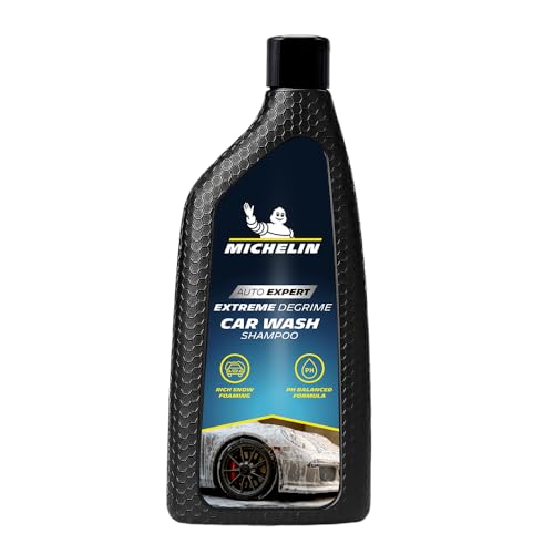 MICHELIN Car Shampoo 500ml | pH Balanced & Super Concentrated Formula for Bucket & Foam Cannon Wash | High Foam for Deep Cleaning | Removes Tough Dirt & Grime | Gentle on Paint & Clear Coat