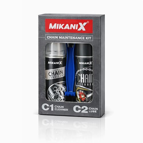 MIKANIX Bike Chain Lubricant and Chain Cleaner Spray with Cleaning Brush for Motorcycle and Bicycle (300 ml)