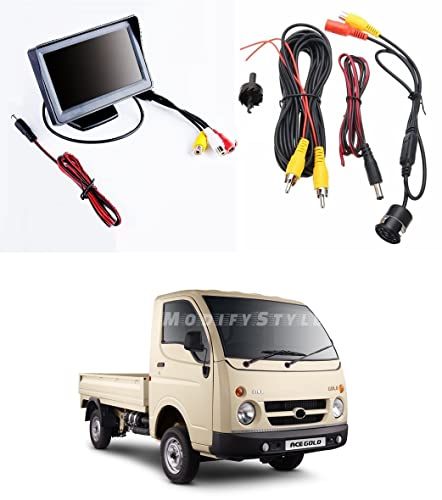 ModifyStyle Combo TFT LCD 4.3inch Display + Reverse Parking Camera Suitable for Tata Ace