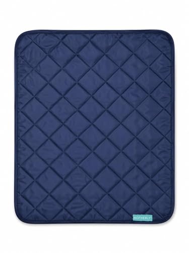 Motherly Reusable & Washable Baby Diaper Changing Mat and Oil Massage Mat, Portable One-Hand Foldable pad Water-Resistant Bed Protector for Newborn Boys & Girls (72 x 42 cm, 0-12 Months)