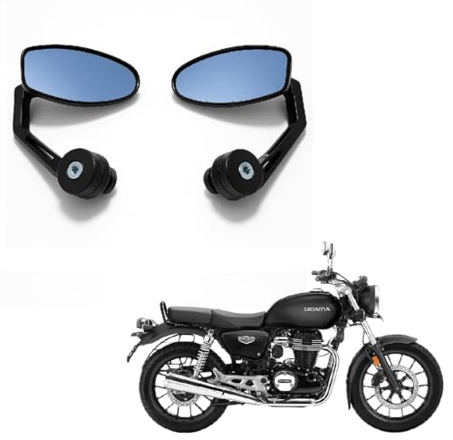 Motorcycle Handlebar Rearview (Side) Mirror | Capable for Honda Hness CB350 | (Pack OF 2 UNIT)