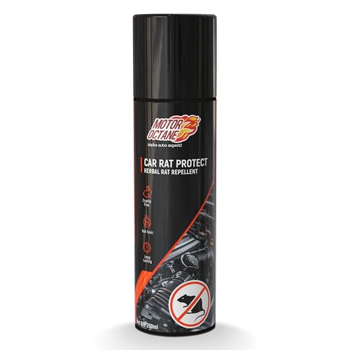 MotorOctane Car Rat Protect Spray | Herbal Rat Repellent Spray for Car | 250ml | Non-Toxic, Cruelty-Free, Long-Lasting Protection for Engine Bay, Cables & Rubber Hoses, Electrical Wiring