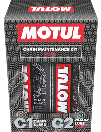 Motul Combo of C2 Chain Lube (400 ml) and C1 Chain Clean for All Bikes (400 ml) (LBCH014)
