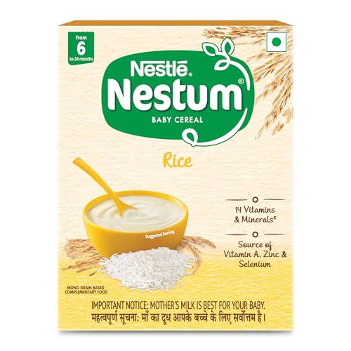 Nestum Baby Cereal – From 6 to 24 Months, Rice, 300g/325g, Bag-in-Box Pack (weight may vary)