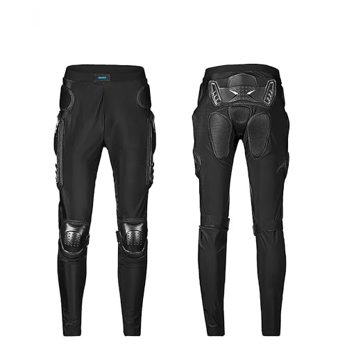 NIKAVI Motorcycle Riding Pants Heavy Duty (in, Alpha, M, Regular, Standard, Black)