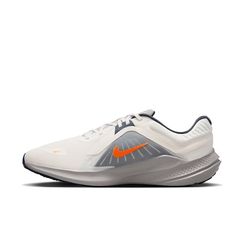 Nike Mens Quest 5 Sail/Total Orange-Thunder Blue Running Shoes UK 6