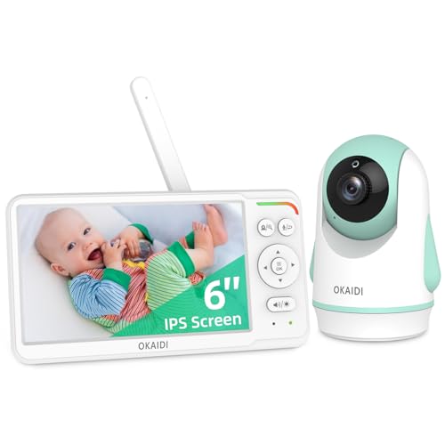 OKAIDI Baby Monitor with Camera and Audio, 6.0