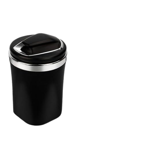 OMKRUSH Car Ashtray, Ceramic Liner Car Ashtray With Lid, Portable Ash Tray For Smell Proof with Car Cup Holder Accessories for Indoor Outdoor