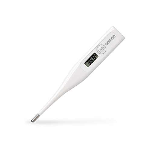 Omron Glass Mc 246 Digital Thermometer With Quick Measurement Of Oral & Underarm Temperature In Celsius & Fahrenheit, Water Resistant For Easy Cleaning