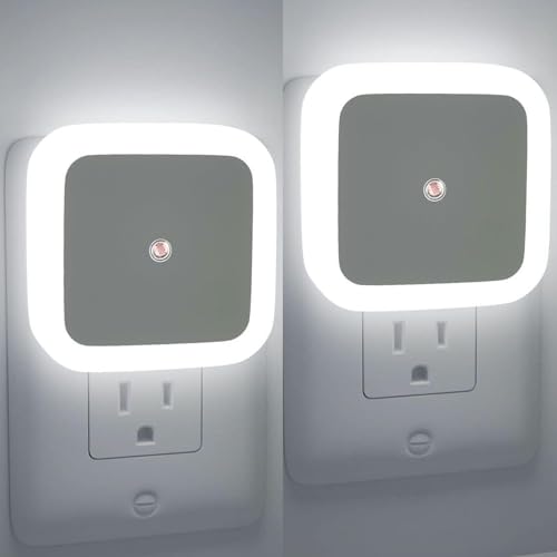 One94Store Smart LED Night Light Bulb with Dimmable White Glow, Energy Efficient 7W LED Bulb for Home, Stairs, Kitchen, Bathroom, Wardrobe Lighting - Pack of 2 (White)