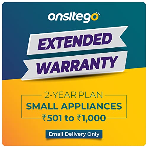 Onsitego 2 Year Extended Warranty for Small Household Appliances from Rs. 501-1000 (Email Delivery - No Physical Kit)