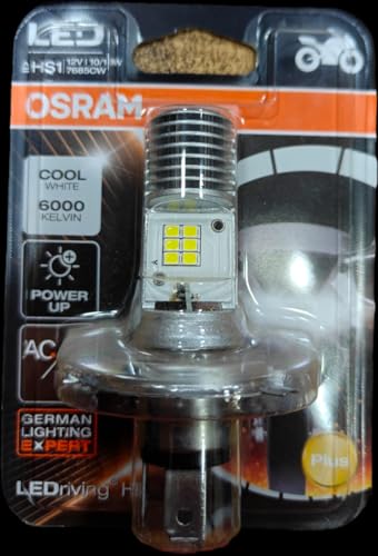 Osram Bike LED 7685CW HS1 12V 10/10W PX43t Cool White 6000K, Motorcycle Headlight Bulb