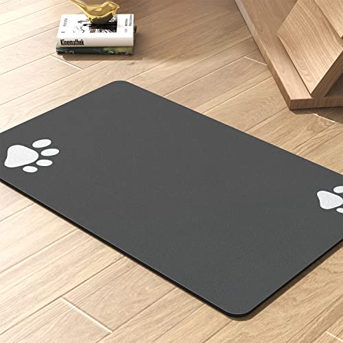 PADOOR Pet Feeding Mat-Absorbent Dog Mat For Food And Water Bowl-No Stains Quick Dry Dog Water Dispenser Mat-Dog Accessories Pet Supplies-Dog Water Bowl For Messy Drinkers