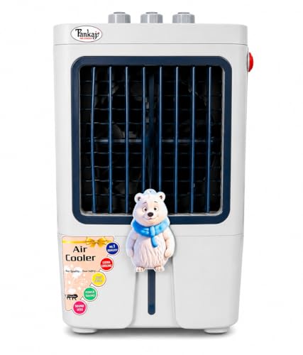 Pankaj Air Cooler with 15L Tank, Honeycomb Cooling Pad, Auto Swing, 3-Speed Control, Low Noise, for Home and Office