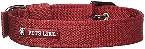 Pets Like Poly Collar, Maroon (32mm)