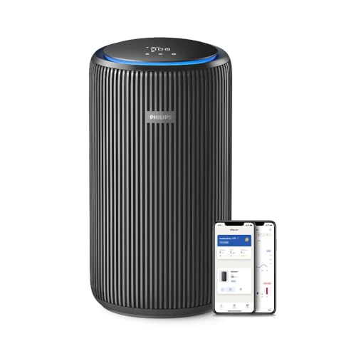 Philips AC4221 Smart Air Purifier For Home|Real Time AQI Display|Covers Upto 700 Sqft|Removes 99.97% Of Virus,Allergen,Dust & Pm2.5|50% Quieter|Filter Life Upto 9000 Hrs|Ideal For Living Room, Grey