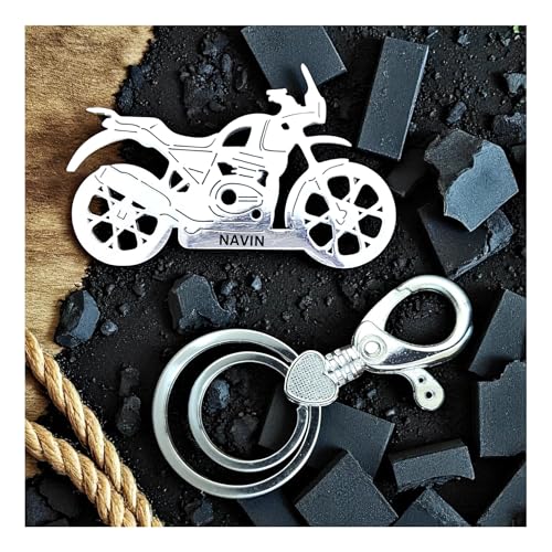 Piezart Metal key chain for bike men for Royal Enfield Himalayan old | RE keychain made for royal enfield | customized keychain with name | best gift for boyfriend best friend boys for husband