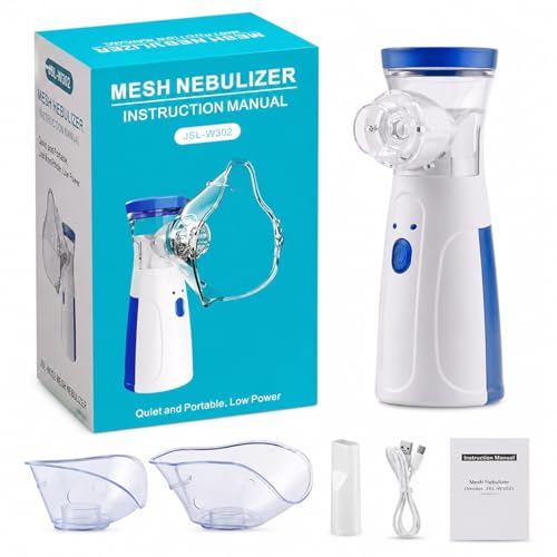 Portable Nebulizer & Humidifier for Baby & Adults | Compact, Silent, Self-Cleaning Machine with Long Battery Life | Effective for Asthma, Cough, Sinus & Allergy Relief at Home